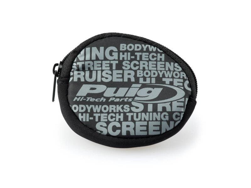 PUIG Keychain w/ Zip Black Universal 8120N