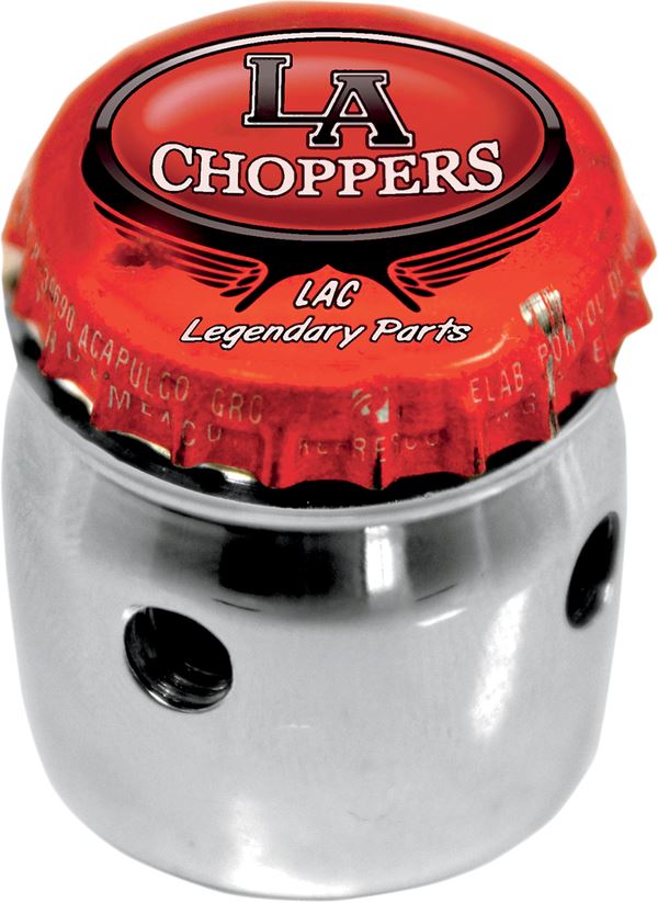 La Choppers Bottle Cap Choke Cable Knob For Harley FLS 1690 1977-2014 LA-7608-01