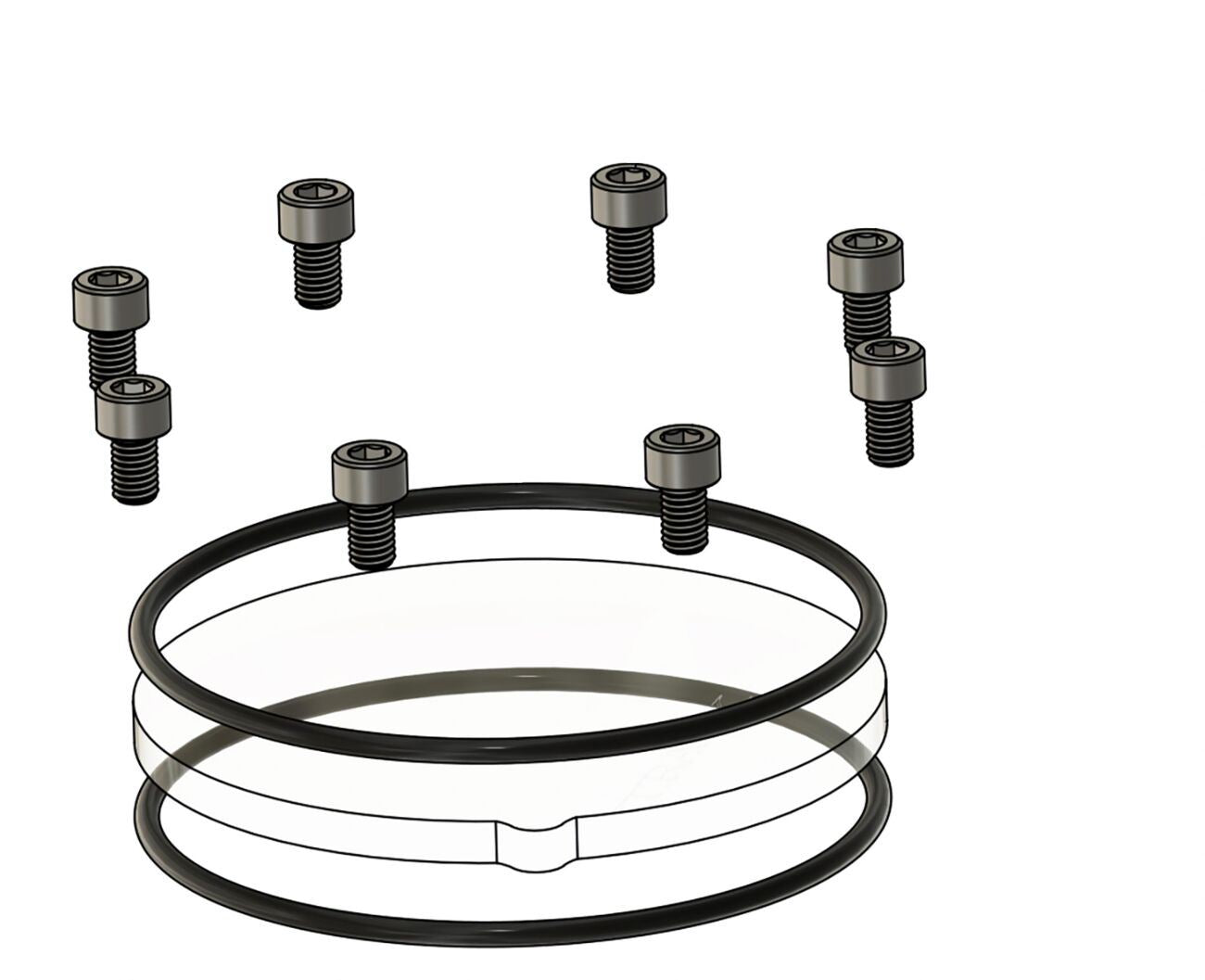 Trask Assault Cam Cover Repair Kit For Harley FLFBS 1923 2017-2025 Raw TM-018-RK
