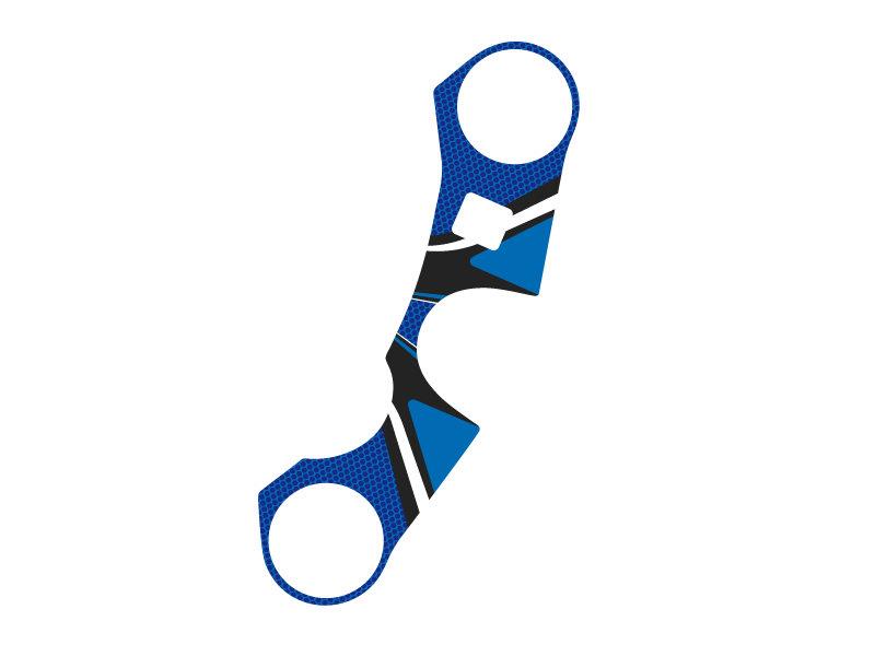 PUIG Radikal Yoke Protector Blue for Suzuki GSX R 1000 07-08 6935A