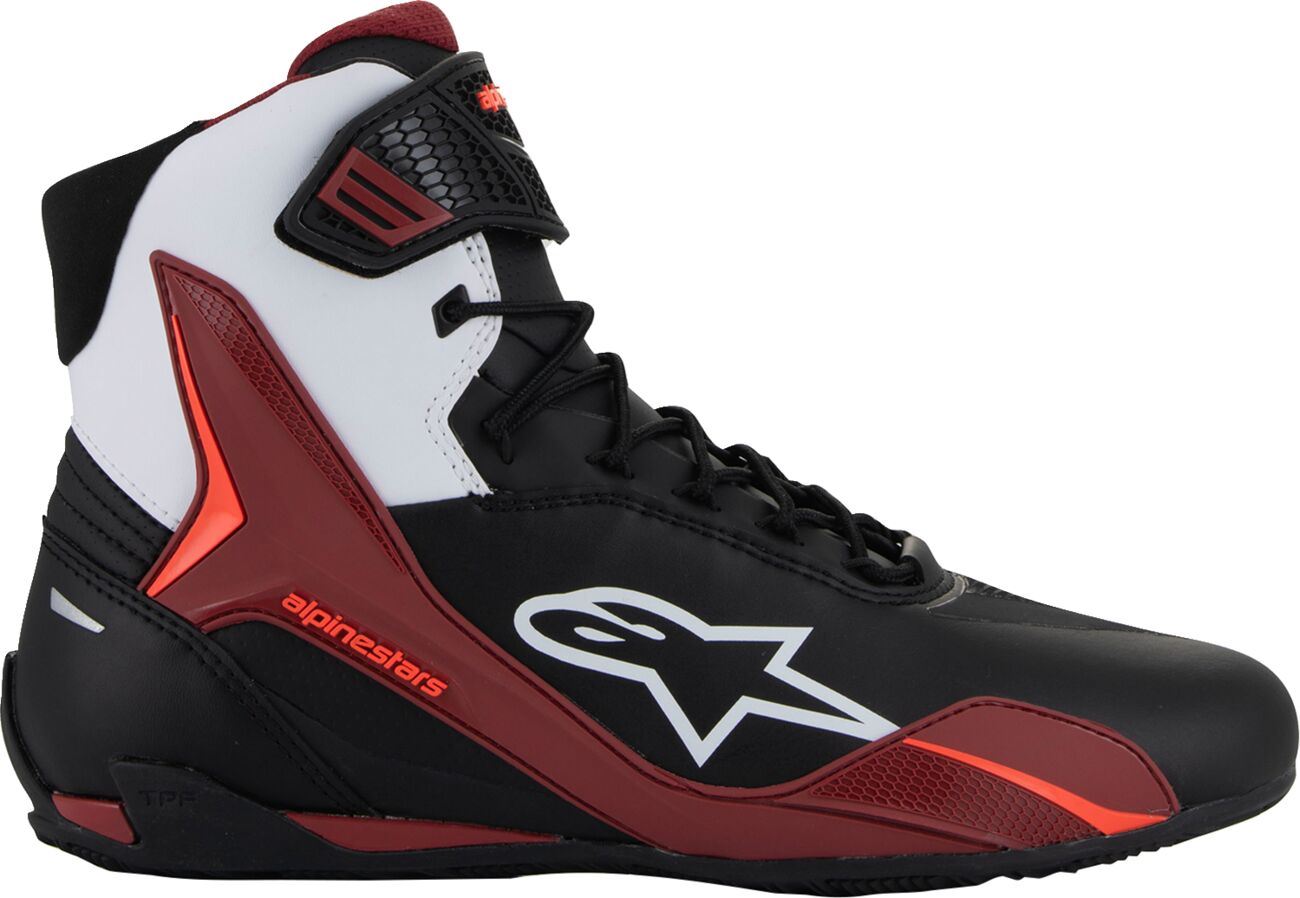 ALPINESTARS Faster-4 Shoes Black/White/Dark Red