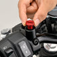 Daytona Mirror Plug Bolt Red M10 x 1.25 Right CNC Aluminum Hole Plug 80941