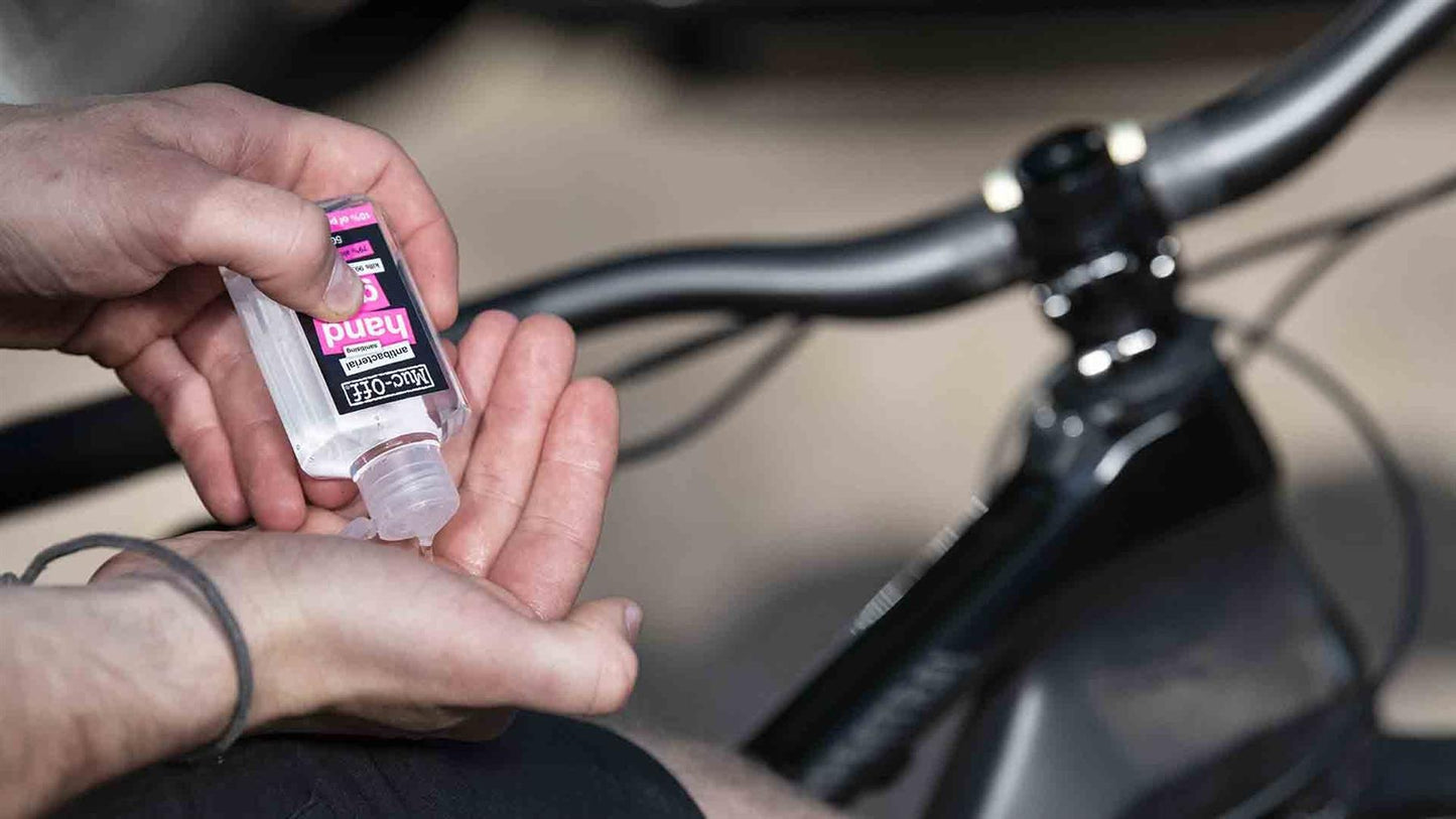 Muc-Off Antibacterial Sanitising Alcohol Hand Gel 50ml Pocket Size