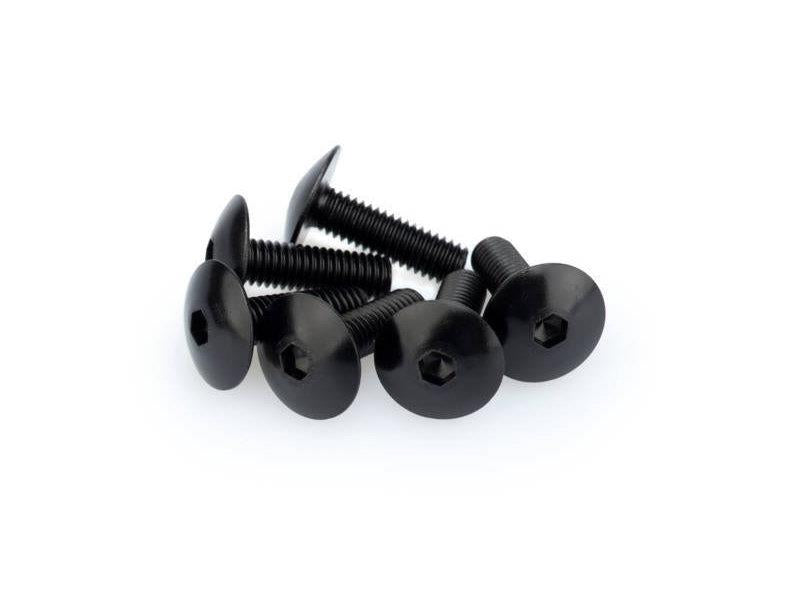 PUIG M6 Domed Screws 20mm x 6 Silver Universal 0657P