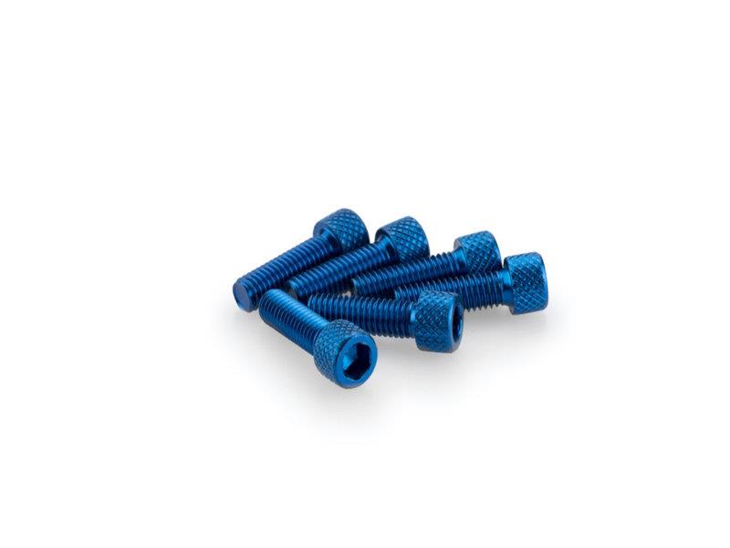 PUIG M6 20mm Allen Screws x 6 Blue Universal 0364A