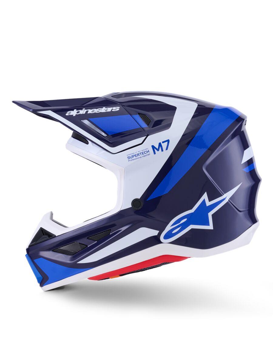 ALPINESTARS SM7 Rise Helmet BLUE/WHITE 2025 Model