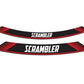 Puig Wheel Rim Stickers Red 21873O