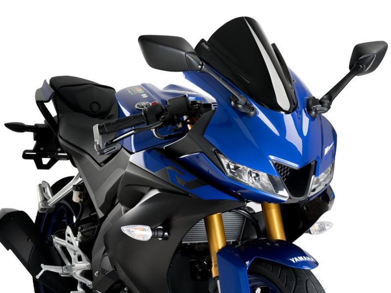 PUIG Z-Racing Screen Black for Yamaha YZF 125 R 19-22 3619N