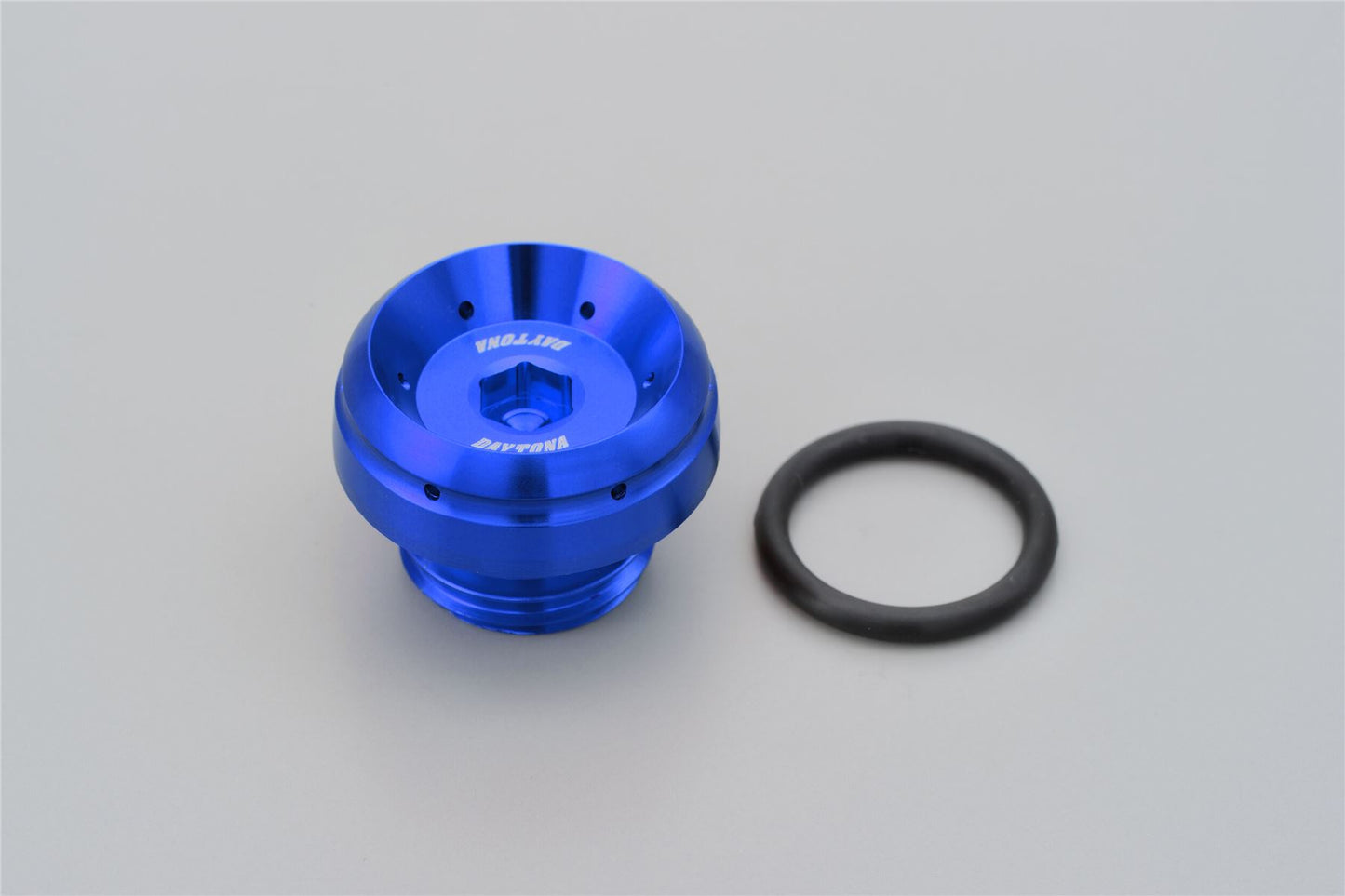 Daytona Bullet Oil Filler Cap M24xP3.0 Blue Aluminum O-ring Included 98406