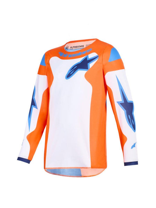 ALPINESTARS Youth Fluid Grid Jersey ORAN/BLUE 2025 Model