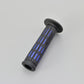 Daytona Grippy Grip GGD-Tapered-SP 22.2mm Open End Black/Blue Grips Pair 25164