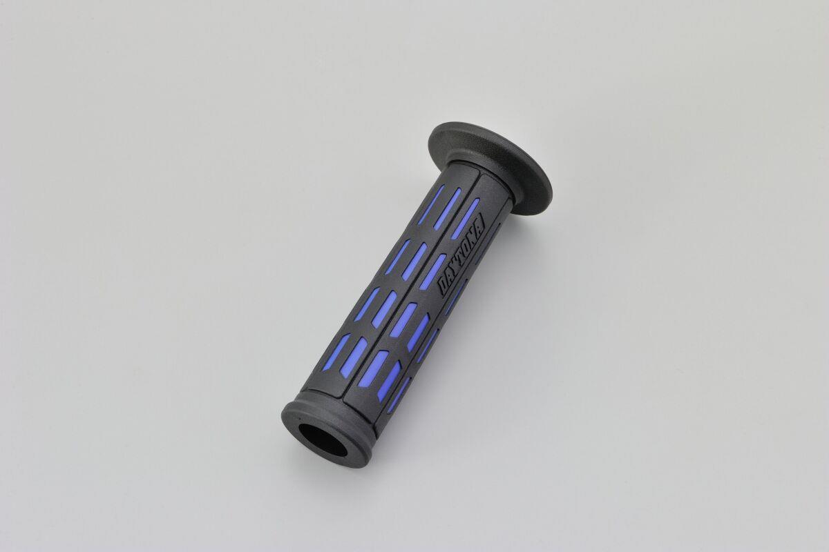Daytona Grippy Grip GGD-Tapered-SP 22.2mm Open End Black/Blue Grips Pair 25164