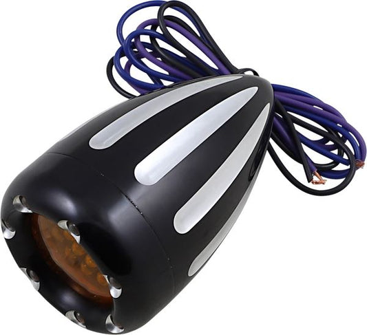 Arlen Ness Deep Cut Factory Style Turn Signals LED Fire Ring Aluminum 12-753