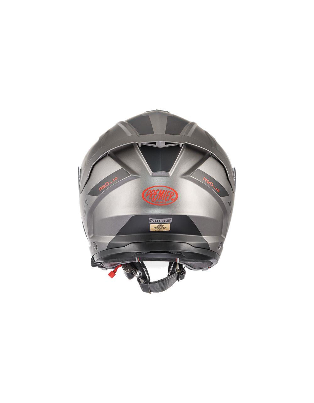 PREMIER HELMETS JT5 Gray Motorcycle Helmet