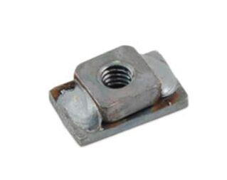 Vance & Hines Nut Plate Single Bone Silver Stainless Steel A197HW