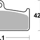 Sbs DS Racing Dual Sintered Brake Pads Sintered Metal Set 825DS-1