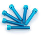 PUIG M8 45mm Allen Screws x 6 Blue Universal 0516A