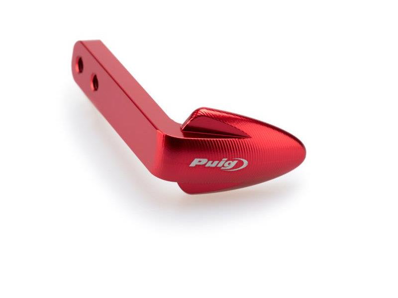 PUIG Brake Lever Guard Coloured Tip Red Universal 3766R