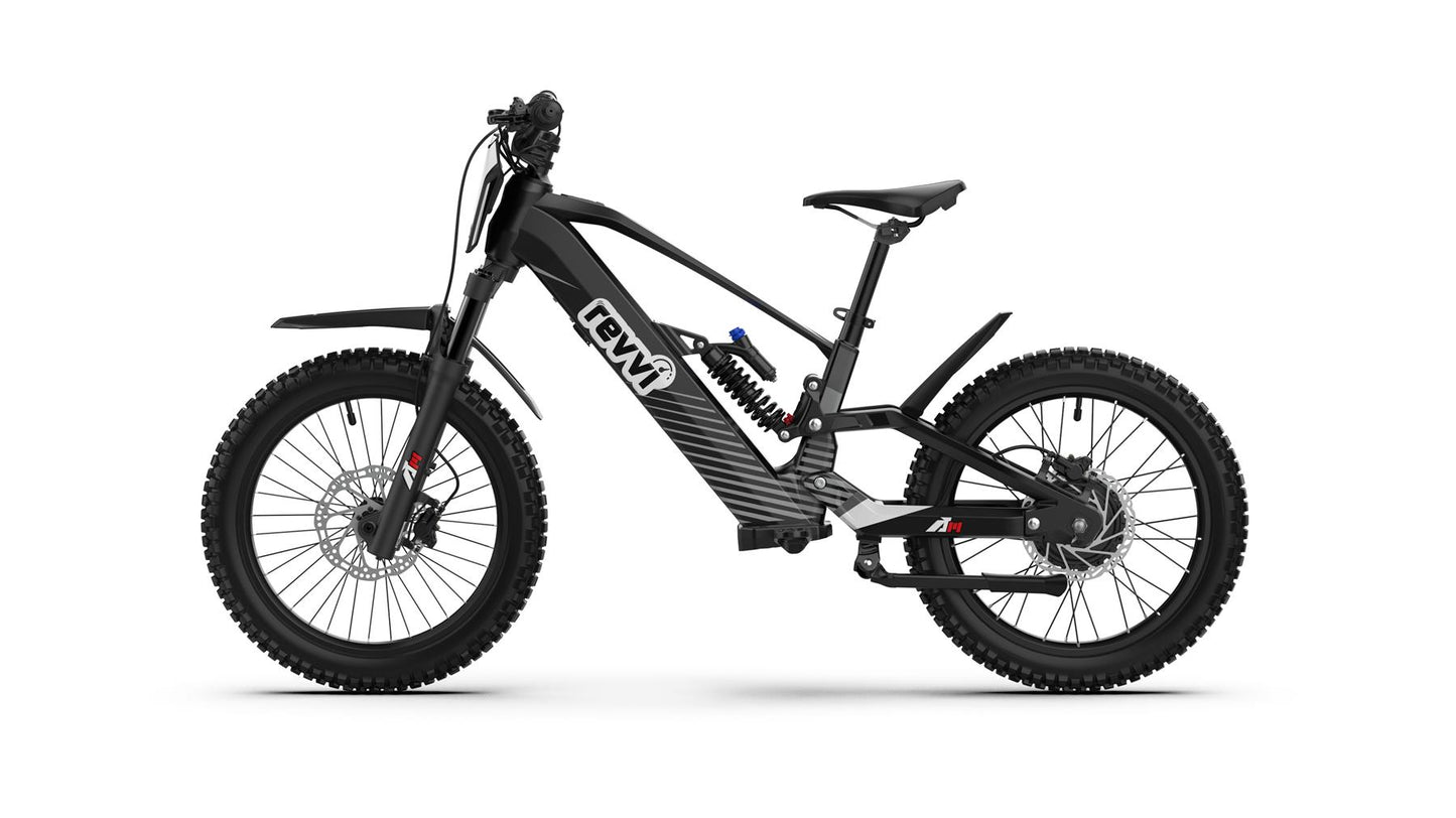 Revvi 20" PLUS Electric Bike - Black