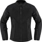 ICON Women's Mesh™ AF Motorcycle Jacket Black/White 2023 Model