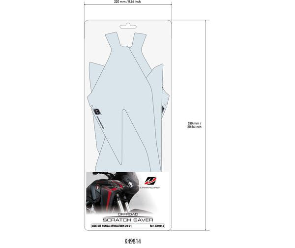 UNIRACING Scratch Saver SIDE AFRICA TWIN K49814