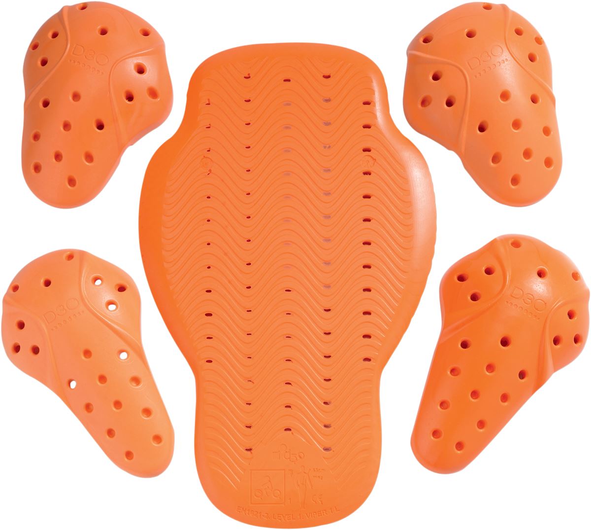 ICON D3O® Viper 1 Motorcycle Back Impact Protector Orange 2023 Model