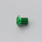 Daytona Mirror Plug Bolt Green M10 x 1.25 Right CNC Aluminum Hole Plug 99800