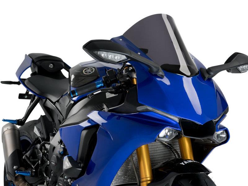 PUIG R-Racer Screen Dark Smoke for Yamaha YZF R1/M 15-19 3632F
