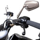 Arlen Ness Mini Stocker Mirror Anodized Silver Aluminum Screw-In Left 13-168