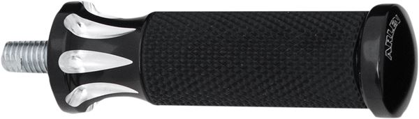 Arlen Ness Fusion Shift Peg Deep Cut Black Billet Aluminum Rubber 07-919