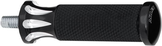 Arlen Ness Fusion Shift Peg Deep Cut Black Billet Aluminum Rubber 07-919