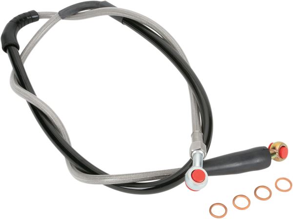 Moose Offroad Braided Brake Line For Honda CRF 250 R 1995-2008 H02-1-043/P-CL