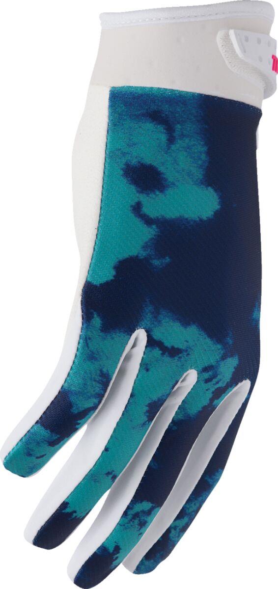 THOR Launchmode Bleach Gloves White/Green/Blue