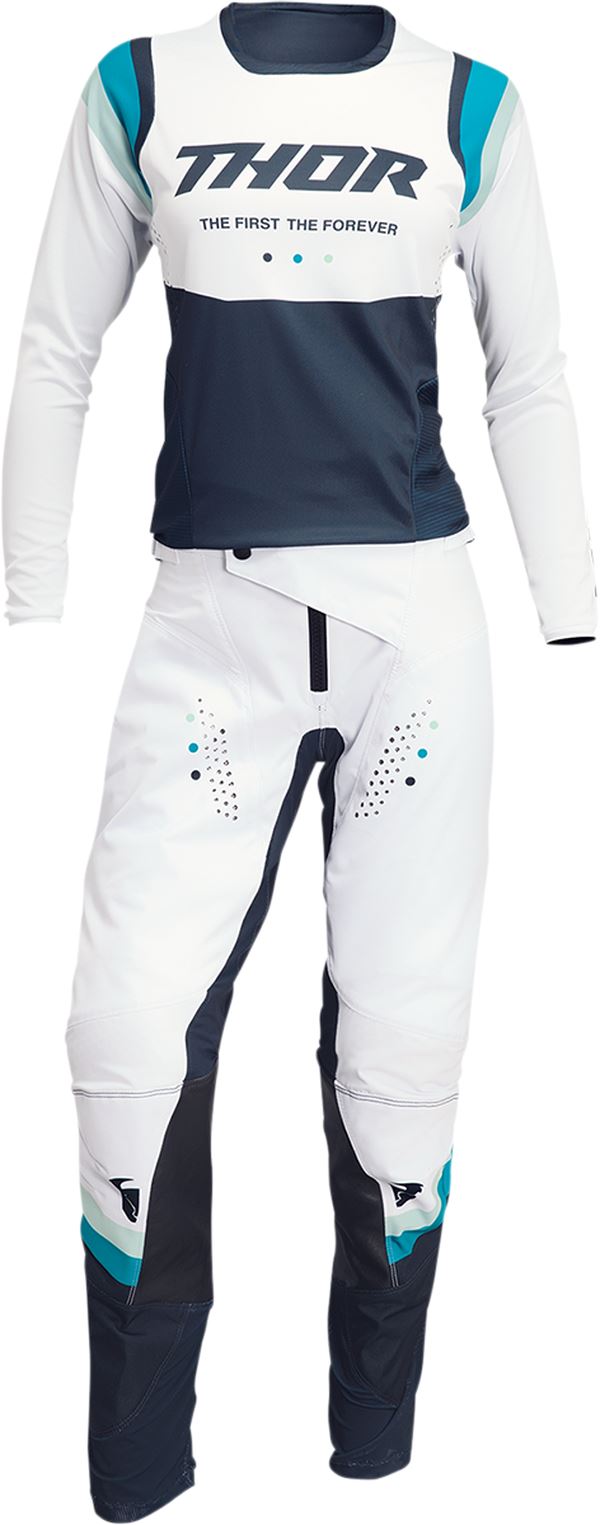 THOR Women's Pulse Rev MX Motorcross Pants White UK 2023 Model