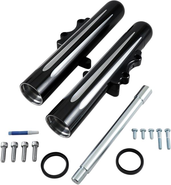 Arlen Ness Dual-Disc Hot Legs Fork Dual Black For HD FLTRXSE 1977 00-24 40-512