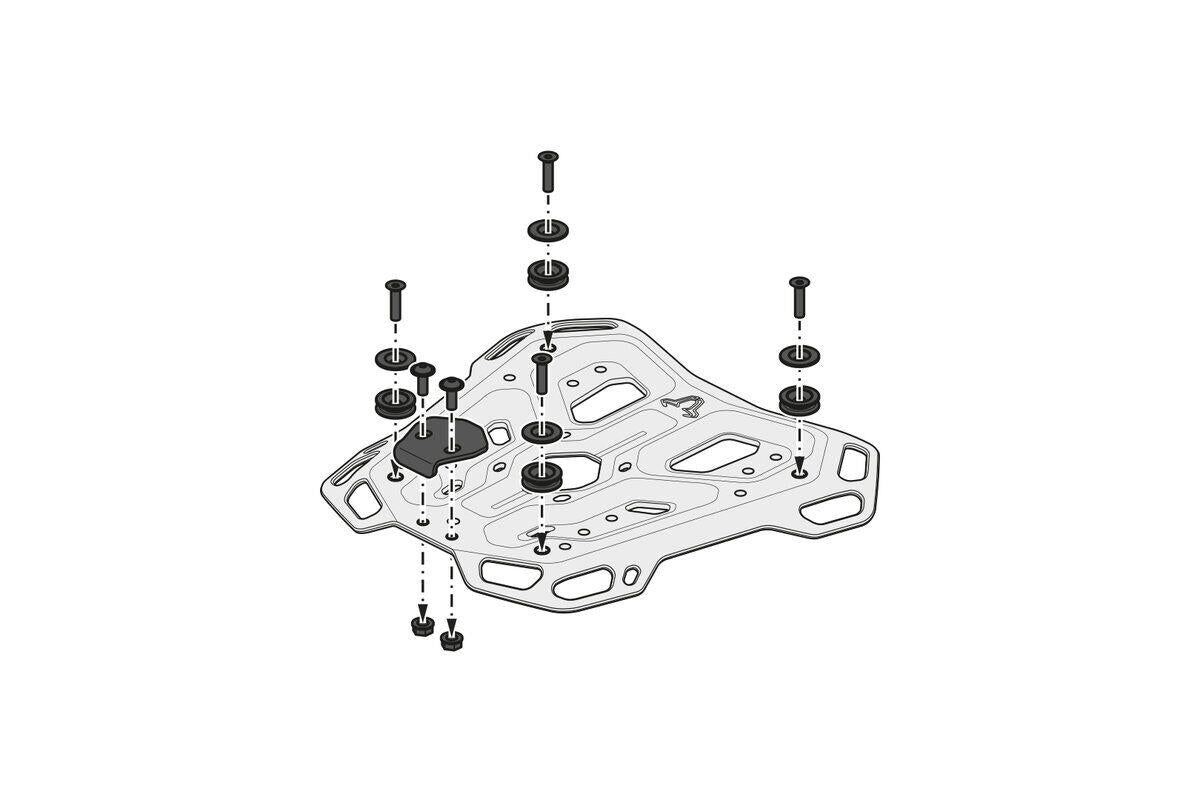 SW MOTECH Adventure Rack Aluminium Durable Includes Hardware GPT.10.625.19001/B