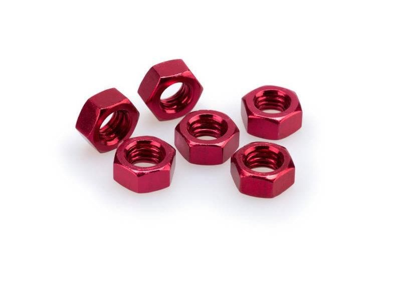 PUIG M8 Nuts x 6 Red Universal 0863R