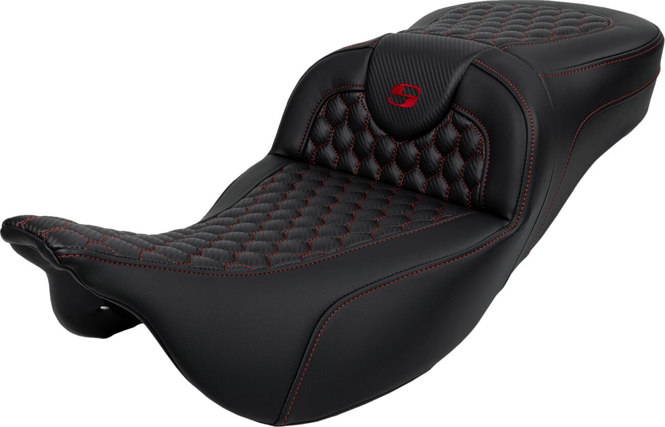 Saddlemen Honeycomb Roadsofa Saddlehyde Seat Extended Reach Without Backrest For Harley Davidson FLHXS 1868 ABS 08-23 808-07B-19004