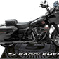 Saddlemen Branded Floor Mat Black Gray Logo L72" W48" FM-003
