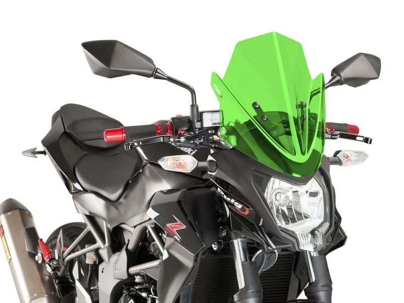 PUIG New Generation Sport Screen Green for Kawasaki Z250 SL 15-16 7656V