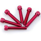 PUIG M8 45mm Allen Screws x 6 Red Universal 0516R