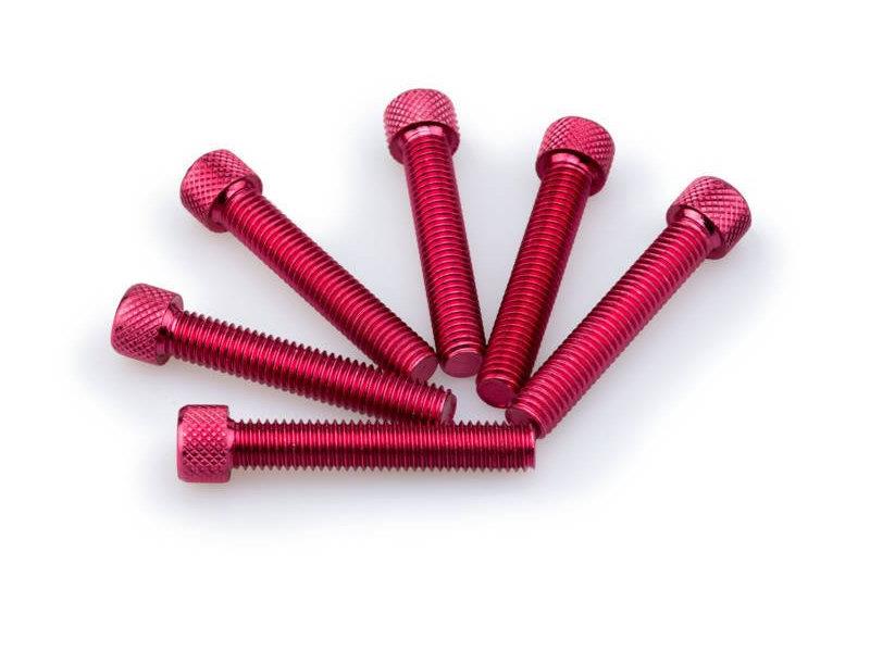PUIG M8 45mm Allen Screws x 6 Red Universal 0516R