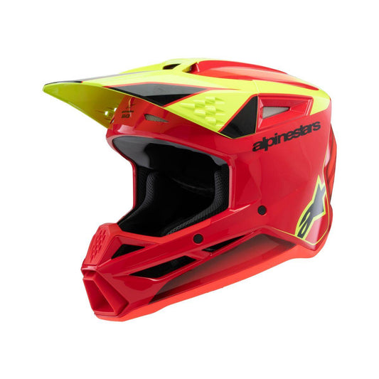 ALPINESTARS Youth S-M3 Fray Red/Yellow MX Helmet