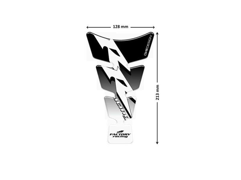 Puig Spirit Tank Pad With Model Logo Silver 9854O