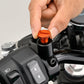 Daytona Mirror Plug Bolt Orange Right M10 x 1.25 CNC Aluminum Threaded Plug 80942