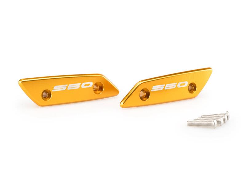PUIG Mirror Screw Caps Gold for Yamaha TMax 560/Tech Max 22-25 21298O
