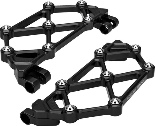 Arlen Ness Mini Diamond Floorboards For Harley Davidson FLHRXS 1983-2024 Black 410-045