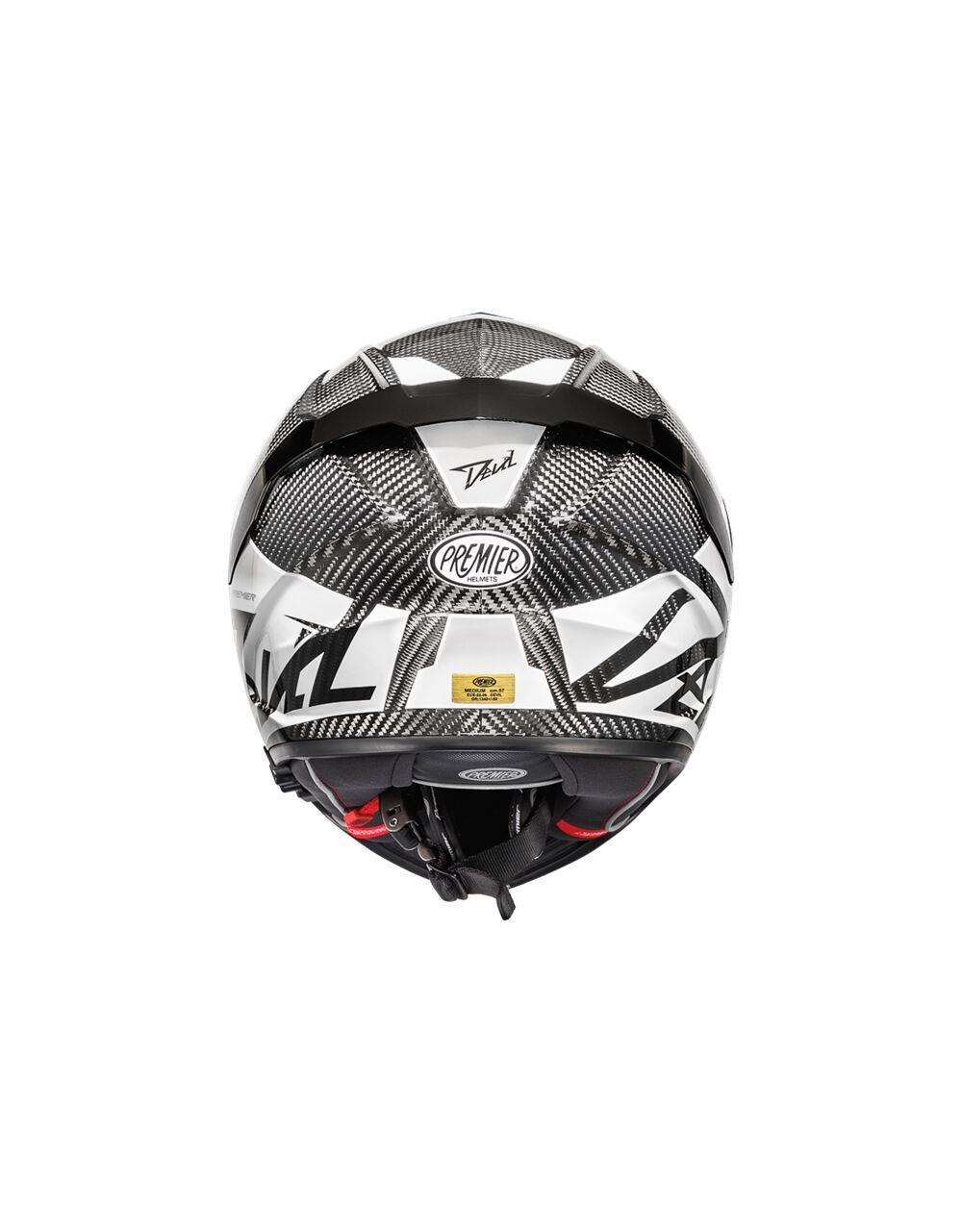 PREMIER HELMETS Devil Carbon Gray/White Motorcycle Helmet