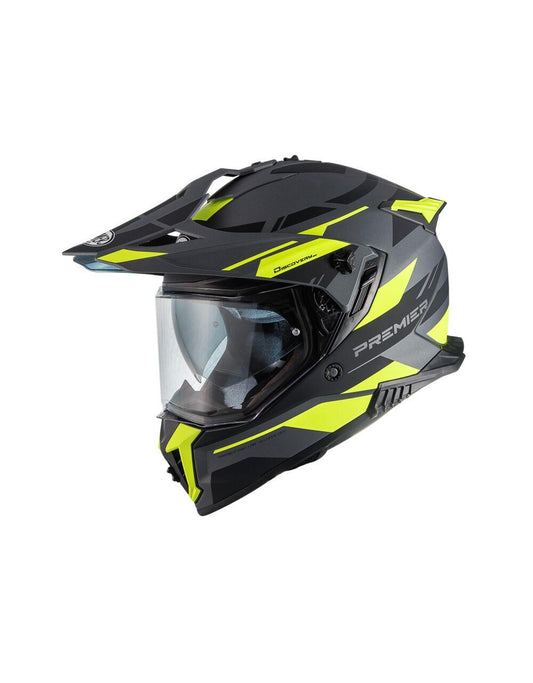 PREMIER HELMETS Discovery Black Motorcycle Helmet