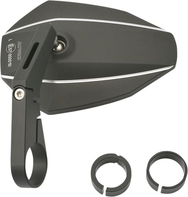 Daytona Bar End Mirror Aluminum Side View 30mm Clamp Short Design 89726